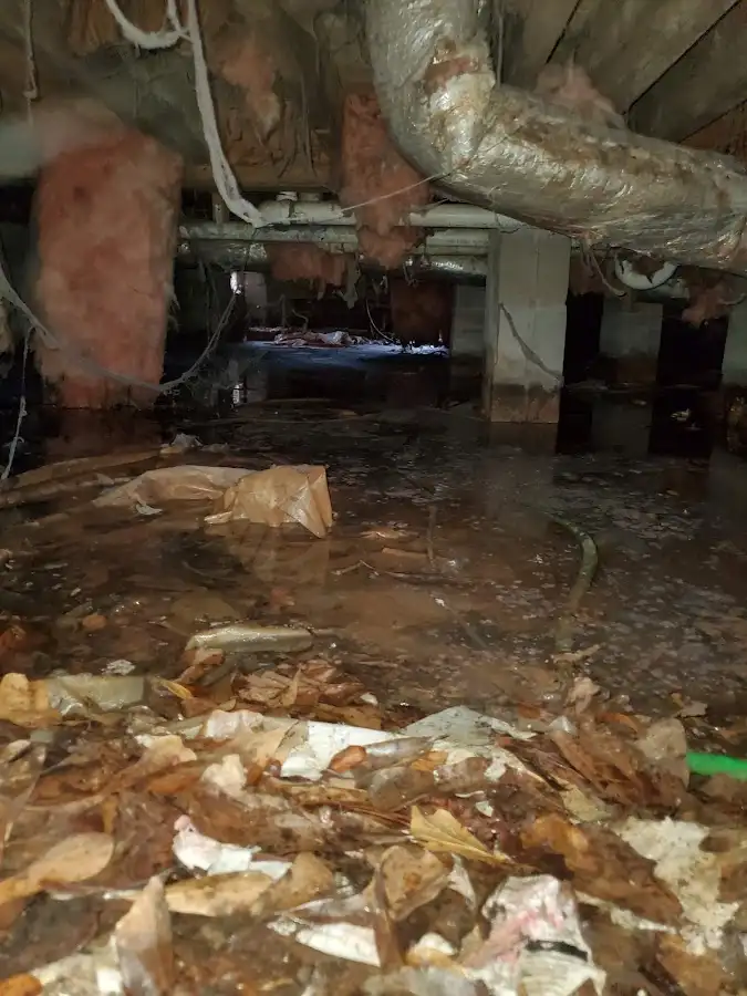 Crawl space flood assessment for Commercial Water Damage Restoration in Bernalillo